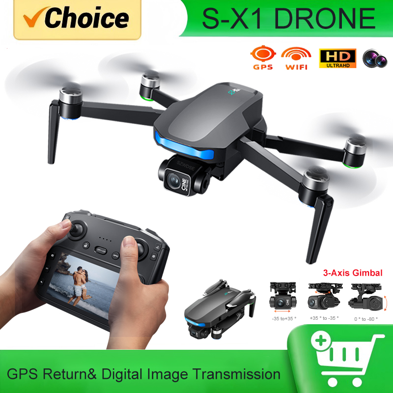 Drone Controller Screen - Drone GPS S-X1 MAX avec stabilisateur