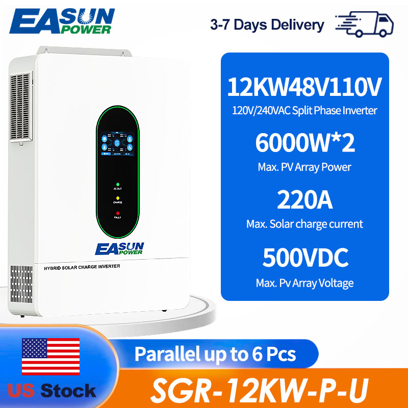Drone Solar Charger - EASUN US 12KW 12000W Onduleur Solaire