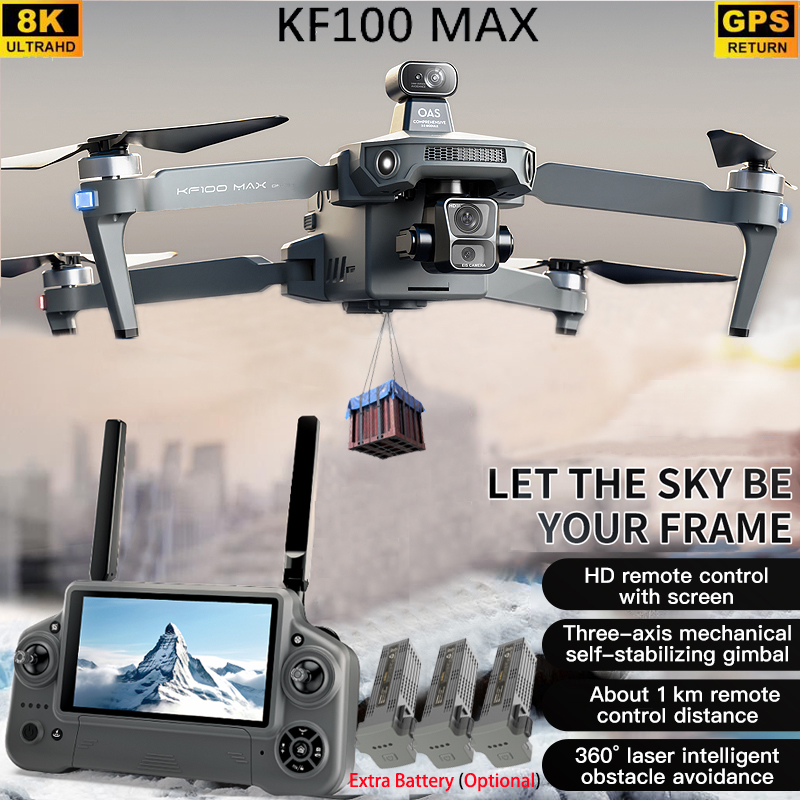 KF100 MAX GPS Drone 4K caméra  - Drone Controller Screen avis et prix